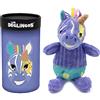 Les Déglingos Déglingos Les Petit Simply - Kiprokos Le Zebre, peluche ultra morbido, idea regalo, utilizzabile fin dalla nascita, 22 cm, viola