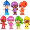 FAMOSA Pinypon Rainbow Tube, set di 7 Bamboline Arcobaleno