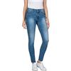 REPLAY Jeans Donna Luzien Skinny Fit Super Elasticizzati, Blu (Medium Blue 009), W24 x L30