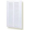 Nordborn Griglia di ventilazione in metallo da 25 x 40 cm, con zanzariera (25 x 40 cm, colore bianco)