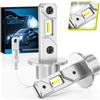 Sycreek H3 LED Lampadine,22000LM CanBus Senza Errori 6500K Super Brillante Fari Abbaglianti e Anabbaglianti, Kit Sostituzione Lampada Alogena E Fari Allo Xenon,2 Lampadina H3