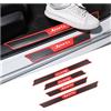 JNNJ 4 Pezzi Battitacco Adesivi Soglie Porte, Protezione Del Davanzale Della Portiera Dell'automobile, Guardia Porta Soglia Antigraffio Antigraffio Protezioni Battitacco Accessori (Sport)