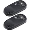 EMSea 2 custodie di ricambio per chiave a distanza, compatibili con Honda Civic, CRV, Accord Jazz, ecc., 2 pulsanti, in ABS, grigio