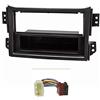 tomzz Audio 2439-104 Set lunetta radio compatibile con Opel Agila B Suzuki Splash nero con adattatore radio ISO