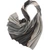 Prettystern Donna 100% Cashmere Stola cachemire Sciarpa Poncho Caldo accogliente con contrasto di colore Fili d'argento scintillanti 5. grigio Authrazit