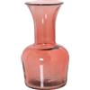 DRW Vaso in vetro riciclato in rosa 18 x 32 cm, bocca12/6 cm