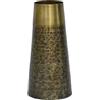 DRW Vaso da tavolo in ottone dorato invecchiato 19 x 39 cm