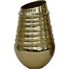 DRW Vaso da tavolo in ottone dorato 21 x 34 cm