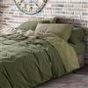 Lisola Set Copripiumino Matrimoniale in Cotone e Lino, effetto Stonewashed Tinto in Capo, Sacco Copripiumino 255x250cm, Lenzuolo da Sotto 180x200x30cm, 2 Federe 50x80cm. Modello: Loira