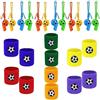 YINGLUOEU 12 Pezzi Fischietti Sportivi e 6 Paia di Polsini | Set di Polsino Sportivo Fischietti Calcio per Bambini di Calcio/Partite e Altri Sport All'aria Aperta