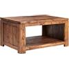 MASSIVMOEBEL24.DE SHAMAN #11 Tavolino da salotto in legno di acacia - laccato/miele dorato 90x60x45