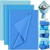 PLULON 60 fogli di carta velina azzurra sfusa, fogli di carta velina da regalo per imballaggio, carta da regalo di compleanno, compleanno, matrimonio, vacanza, fiore di carta