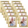 Giftgarden Cornice 13x18 Dorato,Cornici Multiple da Parete, Portafoto da Tavolo e Parete, Set di 12, Decorazione per Casa, Ufficio, Azienda