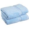 Superior - Set di Asciugamani in Cotone Egiziano 900 Grammi, 2 Pezzi, Blu Chiaro
