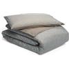 Foppapedretti Notte & Natura Sacco Copripiumino letto una piazza e mezza completo di federa; Petali Sabbia 100% cotone Percalle, Made in Italy