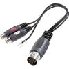 Cavo Adattatore Audio Jack 3.5mm A RCA - 20cm, Nero, Per Collegare Dispositivi Audio - Foto 10