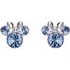 Disney Minnie Mouse Blue December Birthstone E905162RDECL - Orecchini in argento sterling, Argento sterling