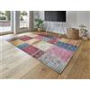 -LUXOR- living Tappeto da soggiorno Prima in design vintage, tappeto a pelo corto, stampa digitale, design intramontabile, Multi 80 x 150 cm