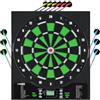 CyeeLife Bersaglio Freccette elettronico - Display LED - Bersaglio con 12 Freccette,24 Alette, 50 punte morbide e accessori,1-8 Giocatori, Innovativo con 34 variazioni