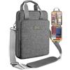 ZINZ Custodia per Laptop 12,9 13 Borsa a Spalla, Borsa Espandibile con Scomparto per Oggetti di Valore, Compatibile con MacBook Neo/Air/Pro 13 M5/M4/M3/M2/M1, iPad 12.9/13/11,L02G03