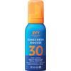 EVY Technology EVY Sport Protezione Solare Mousse SPF 30 Formato Viaggio (100ml) - estremamente resistente al sudore e all'acqua, crema solare idratante a lunga durata