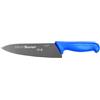 Starrett Coltello da Cucina in Acciaio Inox Dello Chef, Ampio Triangolare da 8 Pollici (200 mm), Manico Blu (BKL301-8)