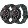 SenMore 2 Pezzis Cinturino Compatibile con Amazfit T-Rex/Amazfit T-Rex Pro, Sostitutivo Sportivo in Morbido Silicone Cinturino per Amazfit T-Rex/T-Rex Pro.