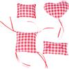 TIAKI Cuscini gioco per gatti TIAKI Vichy con catnip - Set da 4 pezzi