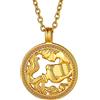 FindChic Collana con Ciondolo Segno Zodiacale Acquario Gioielli Astrologia Regali Astrologia per Donna Uomo Acquario 20 Gennaio - 18 Febbraio Oroscopo Collane con Segno Zodiacale