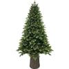 XONE ALBERO DI NATALE 240cm - mod. DARSY VERDE - Effetto Real TOUCH - rami PE+PVC