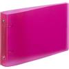 Viquel - Raccoglitore a spine Bristol 14,8 x 21 cm morbido e resistente - 2 anelli - Formato A5 (25 x 16,5 cm) - Rosso lampone traslucido