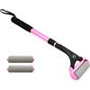 EASACE Applicatore di lozione per schiena e corpo, facile auto applicazione di doccia bagno doccia spazzola per bagno, crema per la pelle, abbronzatura(rosa)