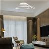 V-TAC VT-7785 Lampadario led da soffitto rotondo bianco cerchio alluminio 170mm 24W 4000K design moderno - sku 6998