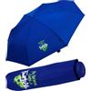 Derby Ombrellone per bambini, mini ombrello tascabile, colore blu, Pallone da calcio preferito, 90 cm, Ombrello tascabile apribile
