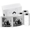 LabelCenter T02 Carta Adesiva,Trasparente Carta Autoadesiva per Mini Stampante T02 M02X M02L Termica,Impermeabile,Resistente all'olio,Anti-frizione,per Foto,Nota, Elenco,Journal,50mm x 3,5 m,3 Rotoli