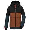 killtec Ragazzi Giacca da sci/giacca funzionale con cappuccio e ghetta antineve, impermeabile KSW 126 BYS SKI JCKT, black, 152, 39666-000