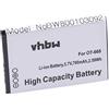 vhbw batteria compatibile con Alcatel One Touch OT-2010, OT-2010D, OT-2010G, OT-665, OT-665x smartphone cellulare (700mAh, 3,7V, Li-Ion)