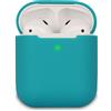 KOKOKA Custodia in Silicone Compatibile con AirPods 2 Custodia, Silicone Protettiva Case Cover per Airpods 2, LED Anteriore Visibile, Emerald