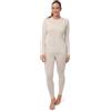 DANISH ENDURANCE Maglia e Pantaloni Termici Donna, Completo in Lana Merino Premium per Sci, Trekking, Grey, M