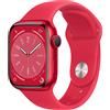 APPLE Watch Series 8 GPS + Cellular 41mm Cassa in alluminio (PRODUCT)RED con Cinturino Sport - Regular