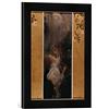 kunst für alle 'Immagine incorniciata di Gustav Klimt Love, 1895, Stampata in Pregiata handgefertigten Immagini/Quadro, 30 x 40 cm, Nero Opaco