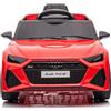 Mondial Toys Auto Elettrica Macchina Per Bambini 12V Telecomandata Audi RS 6 con Licenza Ufficiale Sedile in Pelle Cintura di Sicurezza Porte Apribili Telecomando Full Optional (Rosso)