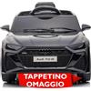 Mondial Toys Macchina Elettrica per Bambini Audi RS 6 Telecomandata Auto Elettrica 12V Full Optional con Sedile in Pelle Tappetino Omaggio Cintura di Sicurezza Porte Apribili Mondial Toys (Nero)