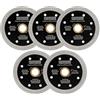 DT-DIATOOL Disco Diamantato 5 Pezzi 105 mm x 20 mm/16 mm Lama Della Sega con Mesh Turbo per Porcellana Piastrella Marmo Ceramica Granito