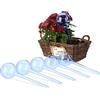Relaxdays Sfere per Irrigazione, Set da 6, HxD: 28x8 cm, Irrigatori da 250 ml per Piante e Fiori in Vaso, Plastica, Blu
