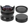 Diyeeni 7.5MM F2.8 Fotocamera mirrorless Obiettivo fisheye Aggiornamento dell'obiettivo della fotocamera Ottimizza il supporto per imaging Z per Nikon Z6 Z7 Z50 lunga durata(Nero)
