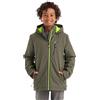 killtec Ragazzi Giacca funzionale con cappuccio/giacca invernale impermeabile KOW 159 BYS JCKT, dark olive, 176, 40915-000