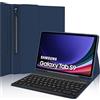 IVEOPPE Tastiera Samsung Galaxy Tab S9 FE 10.9 2023, Custodia per Tablet Samsung Galaxy Tab S9 11(SM-X710, SM-X716B, SM-X718U), Tastiera Italiana Bluetooth Rimovibile Samsung Tab S9, Blu scuro