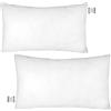 Pukalia Cuscino 40 x 60 cm, antiacaro, extra densità, lavabile, effetto nuvola, ipoallergenico, per sofà o letto, cuscino in fibra cava siliconata, 2 pezzi