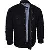 Bikers Gear Australia, Camicia protettiva in flanella di Kevlar (aramide) nero Nero L